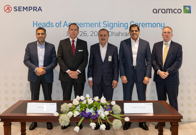 Aramco Sempra signing ceremony